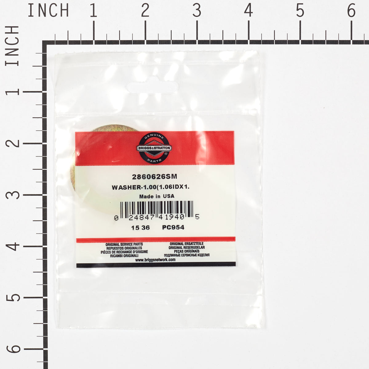 Briggs & Stratton 2860626SM Washer, 1.00
