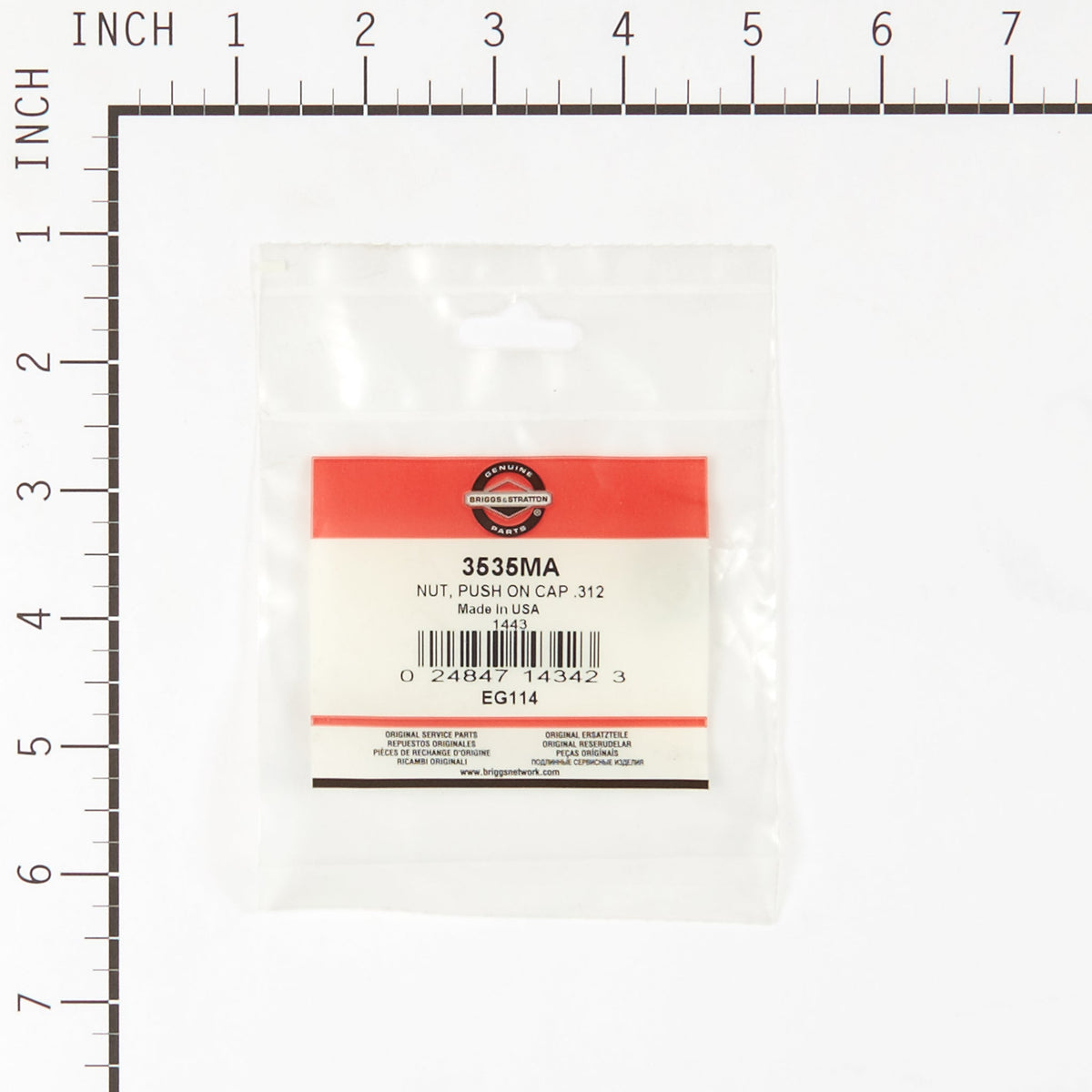 Briggs & Stratton 3535MA Push On Cap Nut