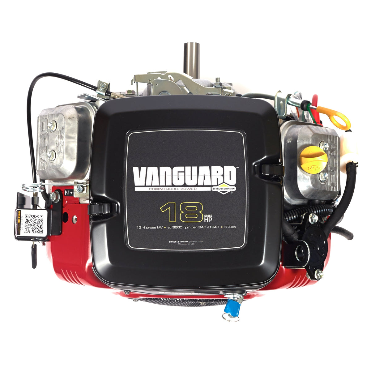 Briggs & Stratton 356447-0080-G1 Vanguard 18 HP 570cc Horizontal Shaft Engine