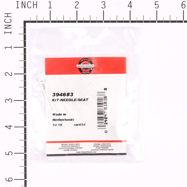 Briggs & Stratton 394683 Needle & Seat Kit