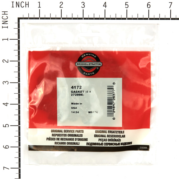 Briggs & Stratton 4172 Gasket (5 x 272996)