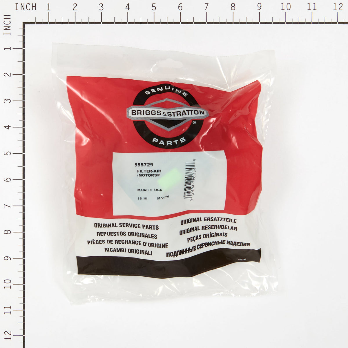 Briggs & Stratton 555729 FILTER-AIR   (MOTORSPORTS)