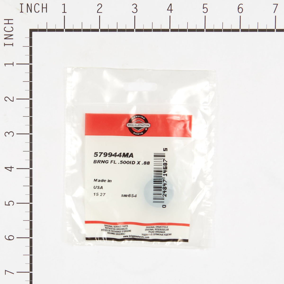 Briggs & Stratton 579944MA Flange Bearing, .500 ID X .88