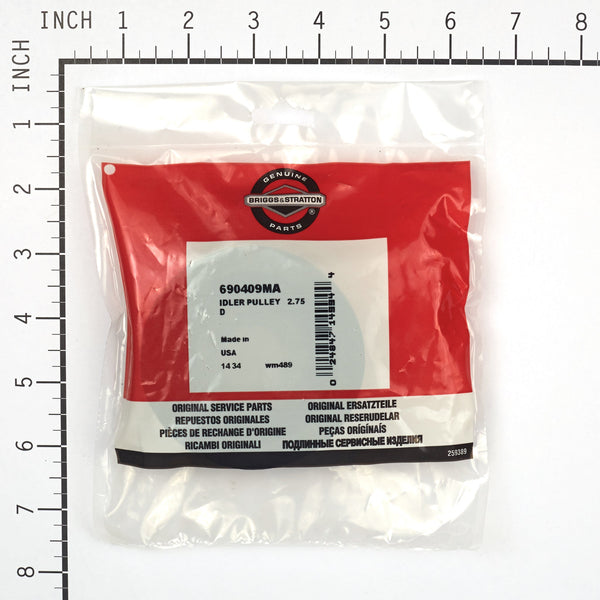 Briggs & Stratton 690409MA IDLER PULLEY - 2.75 D
