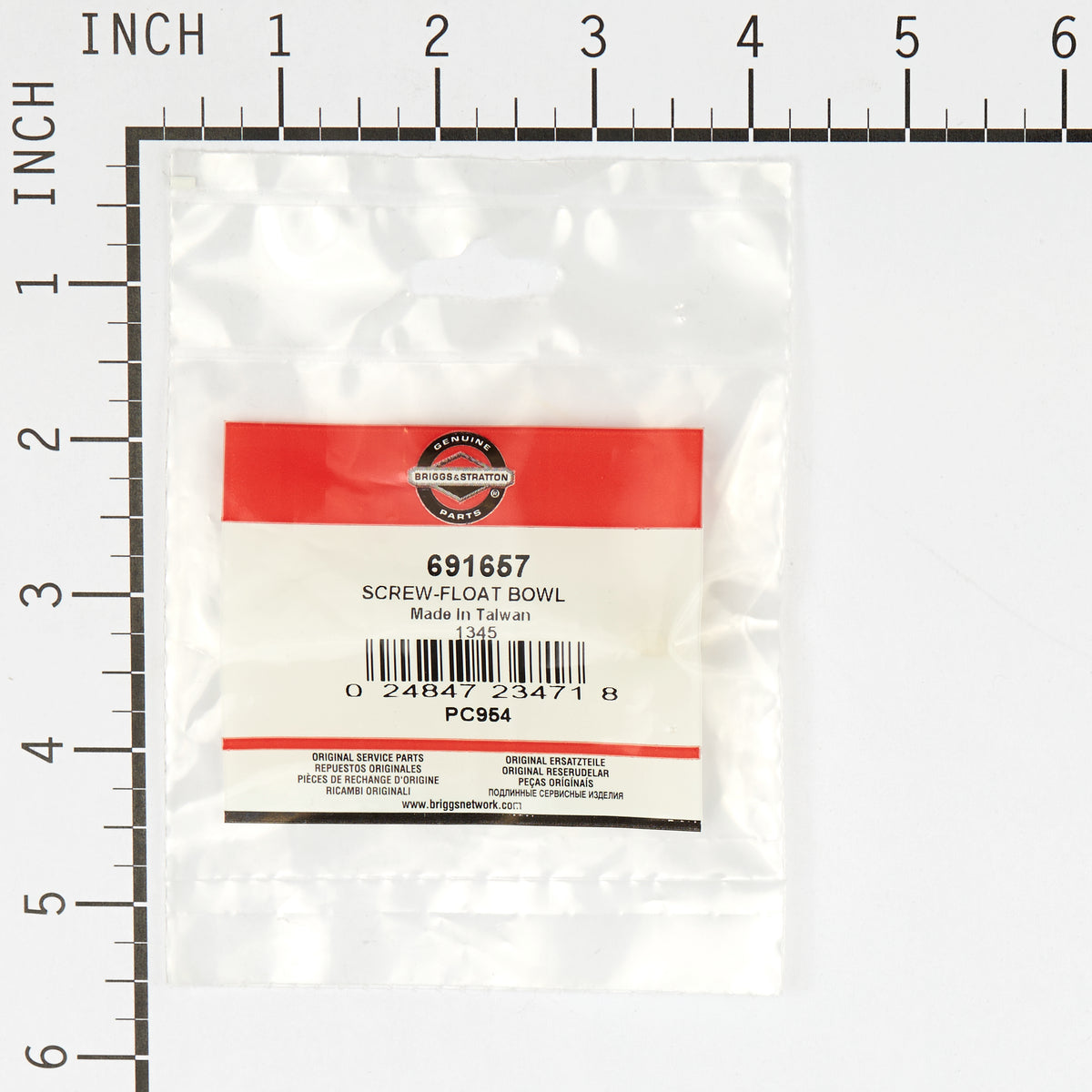 Briggs & Stratton 691657 Float Bowl Screw
