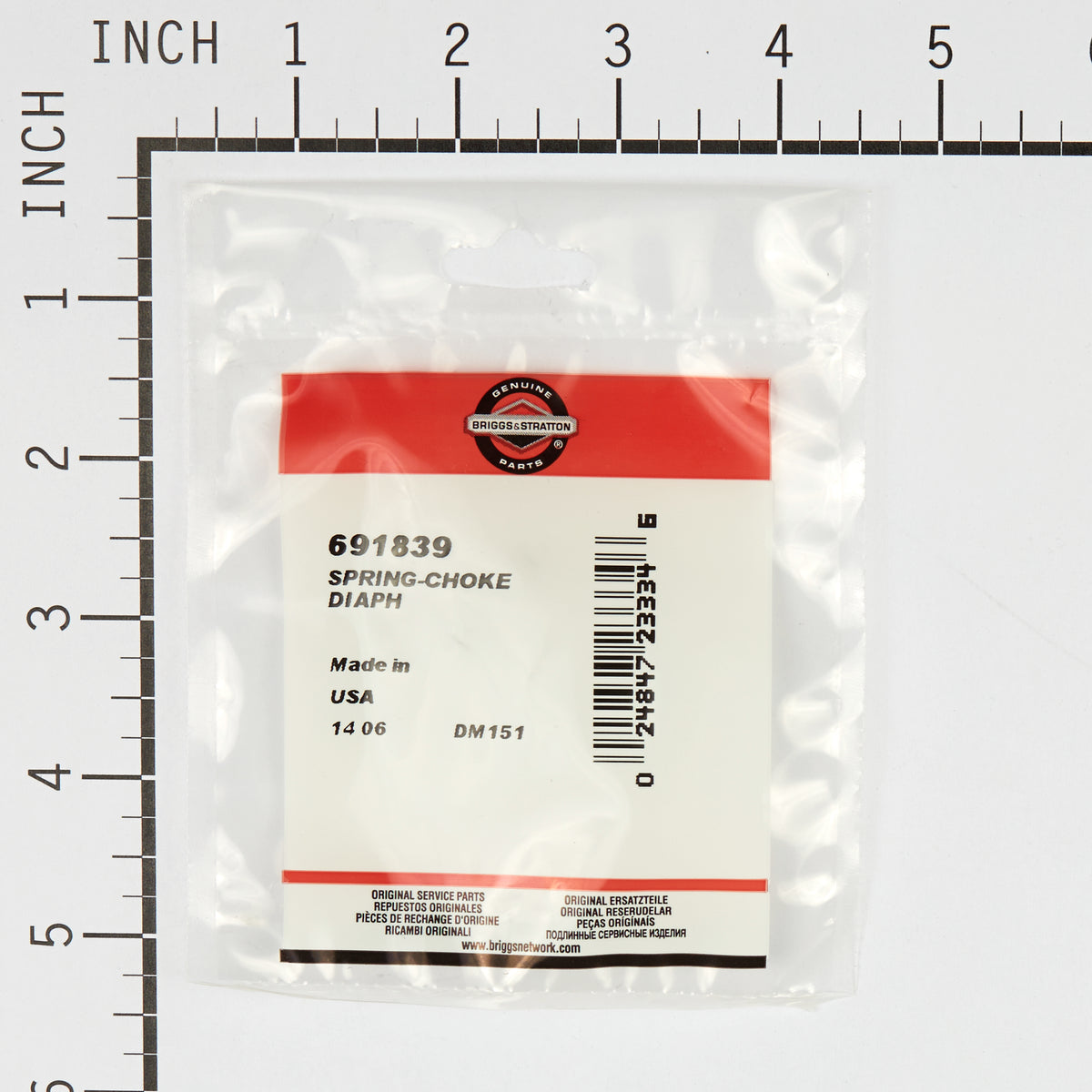 Briggs & Stratton 691839 Choke Diaphragm Spring