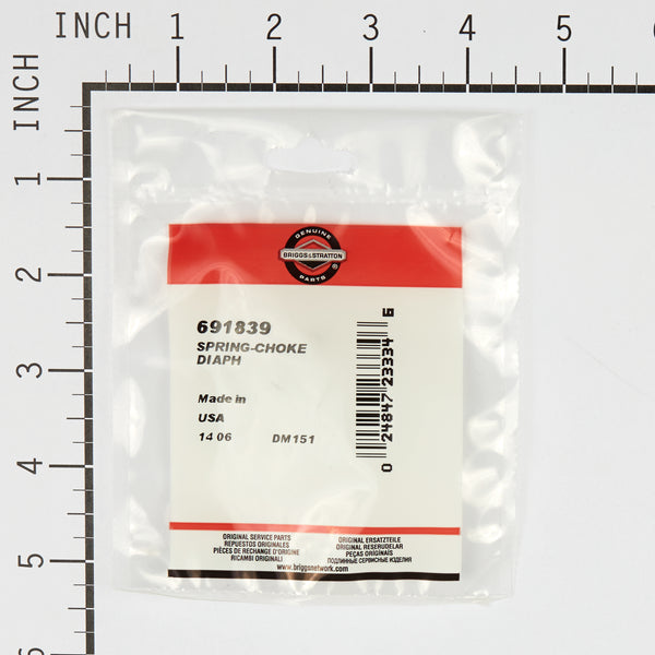 Briggs & Stratton 691839 Choke Diaphragm Spring