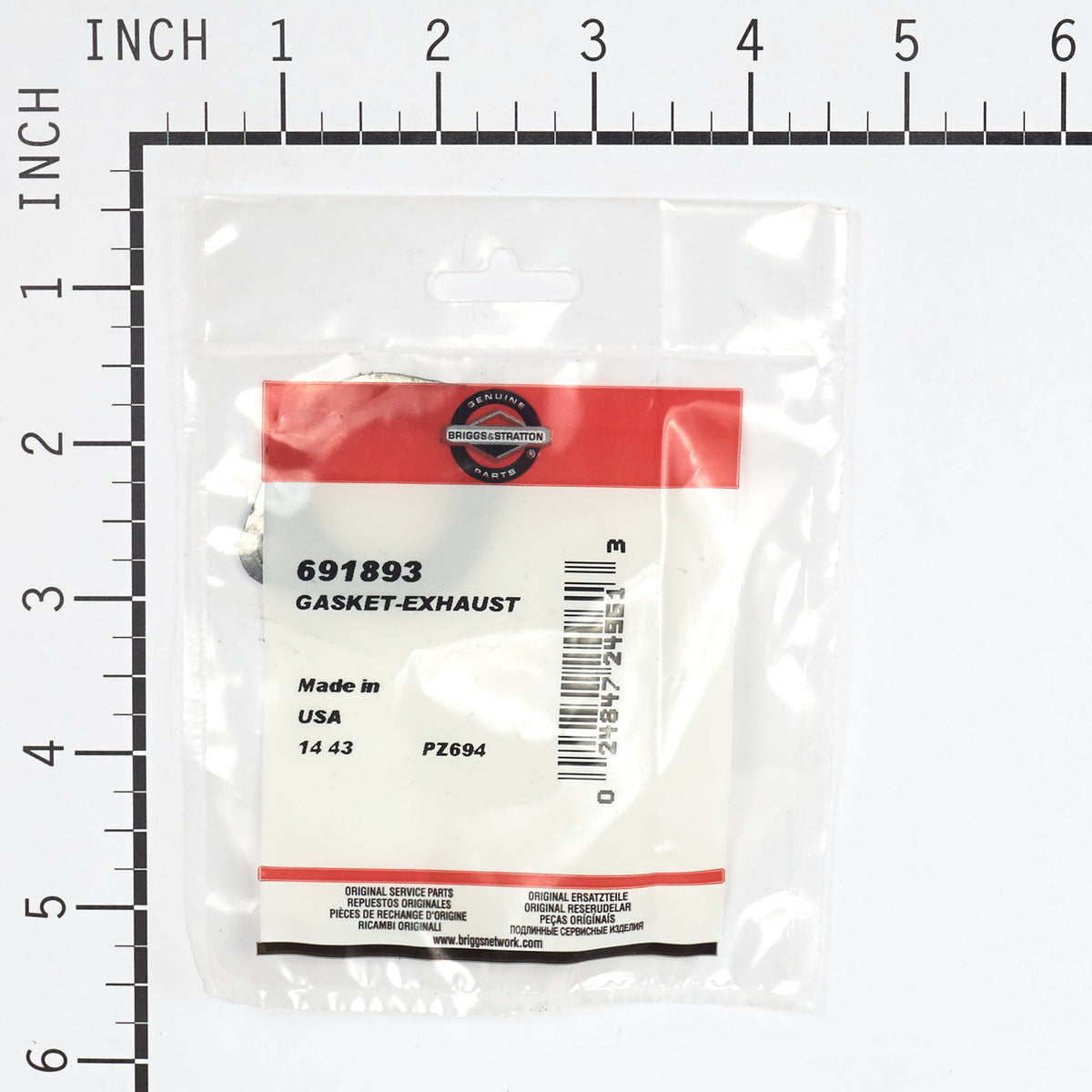 Briggs & Stratton 691893 Exhaust Gasket