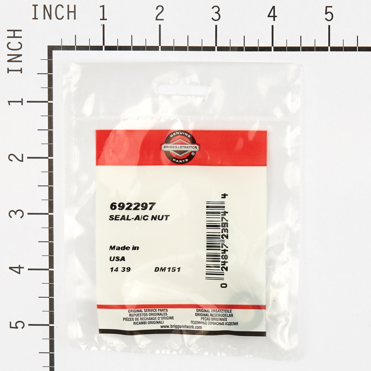 Briggs & Stratton 692297 SEAL-A/C NUT