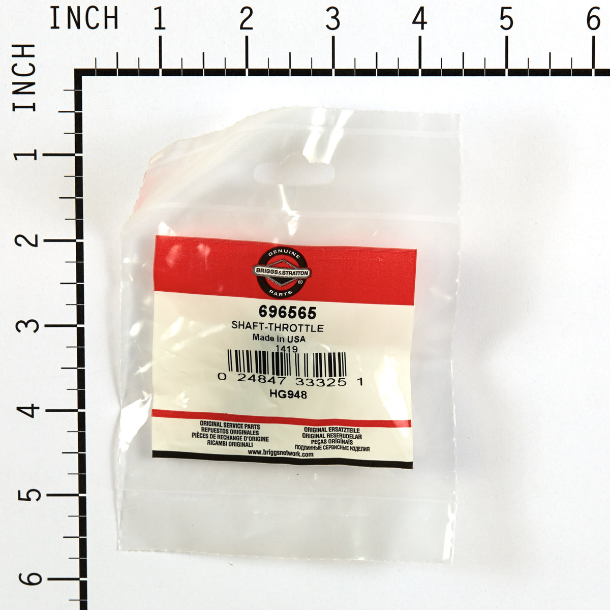 Briggs & Stratton 696565 Throttle Shaft
