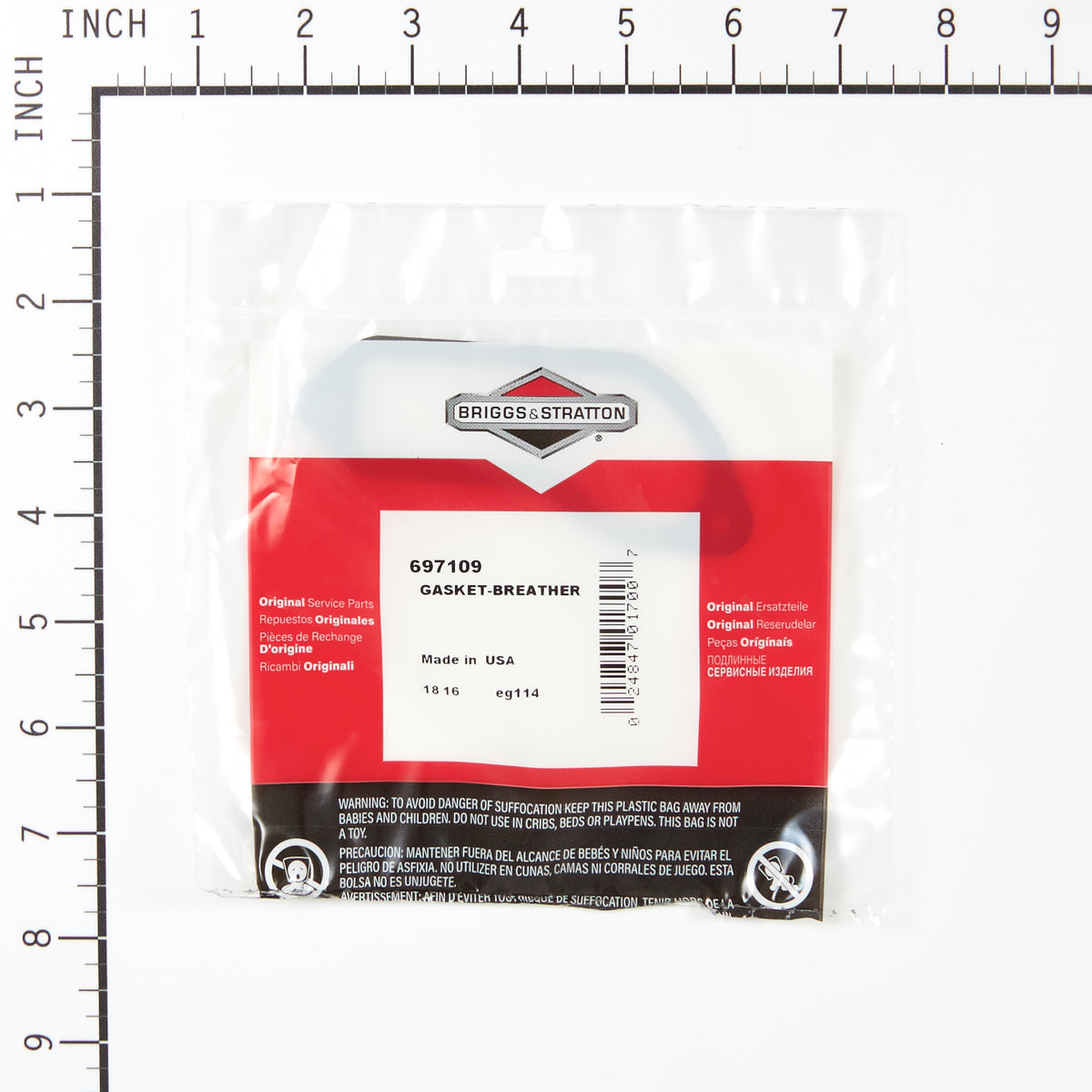 Briggs & Stratton 697109 Breather Gasket