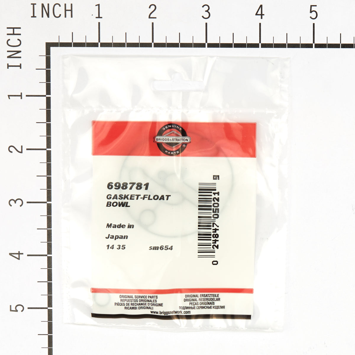 Briggs & Stratton 698781 Float Bowl Gasket