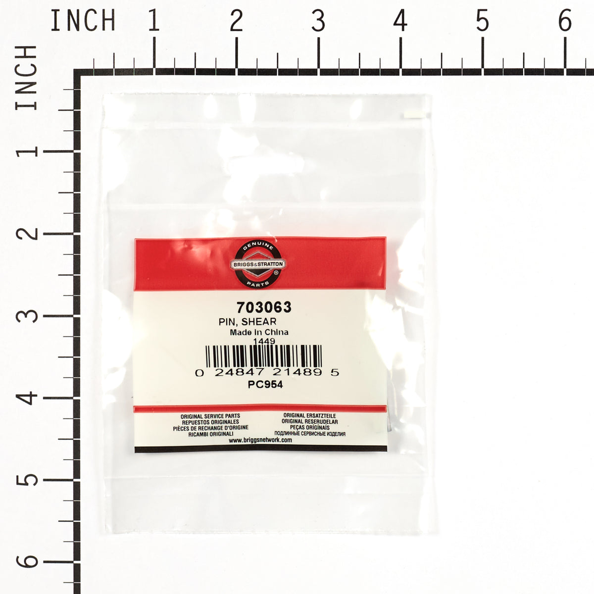 Briggs & Stratton 703063 PIN, SHEAR
