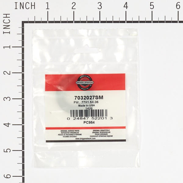 Briggs & Stratton 7032027SM Flat Washer - .77 x 1.5 x .06