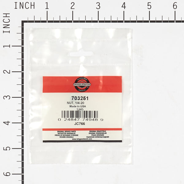 Briggs & Stratton 703251 NUT, 1/4-20