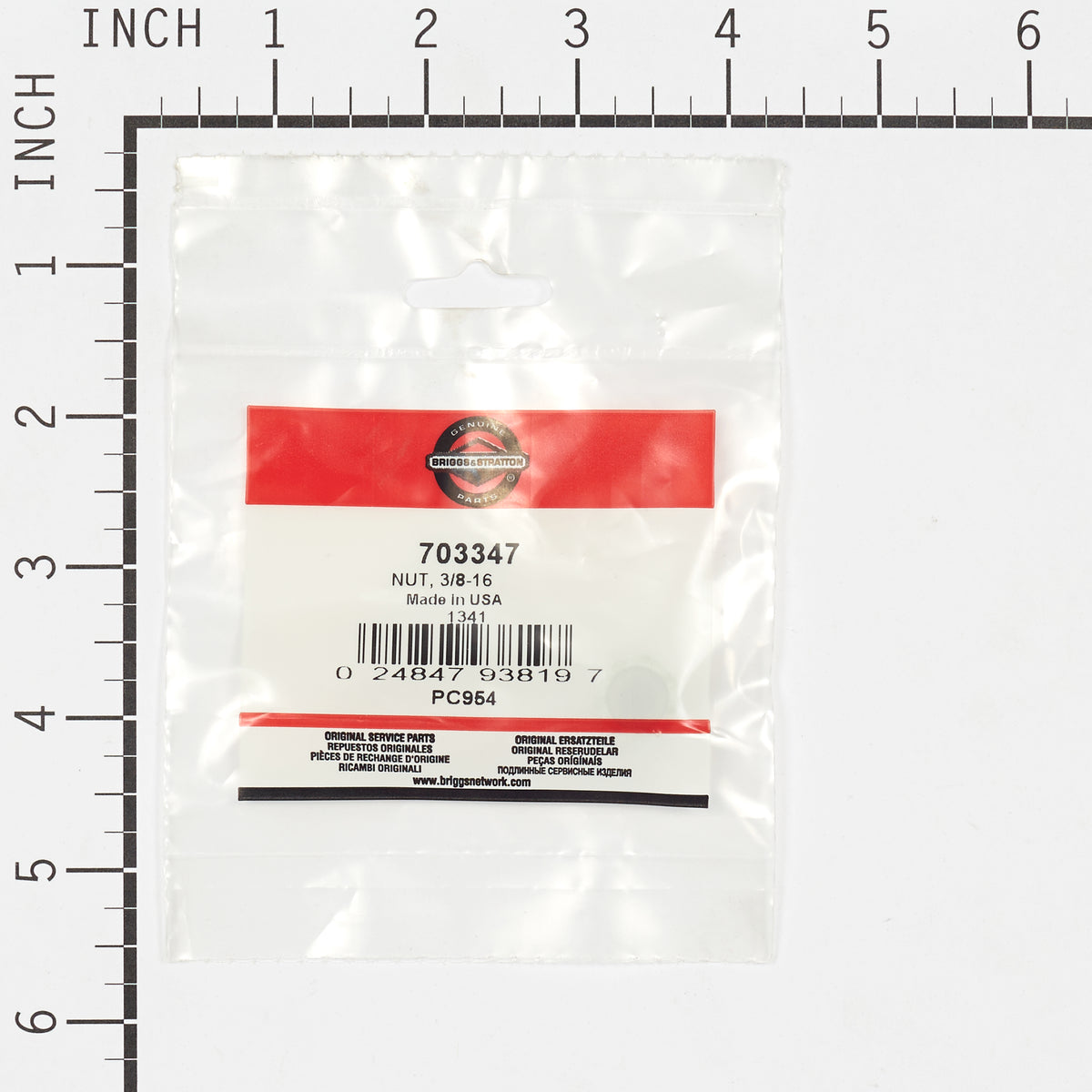 Briggs & Stratton 703347 NUT, 3/8-16