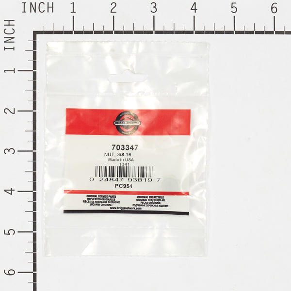 Briggs & Stratton 703347 NUT, 3/8-16