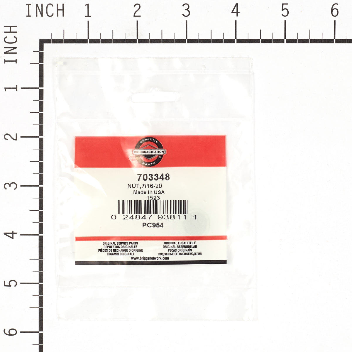 Briggs & Stratton 703348 NUT,7/16-20