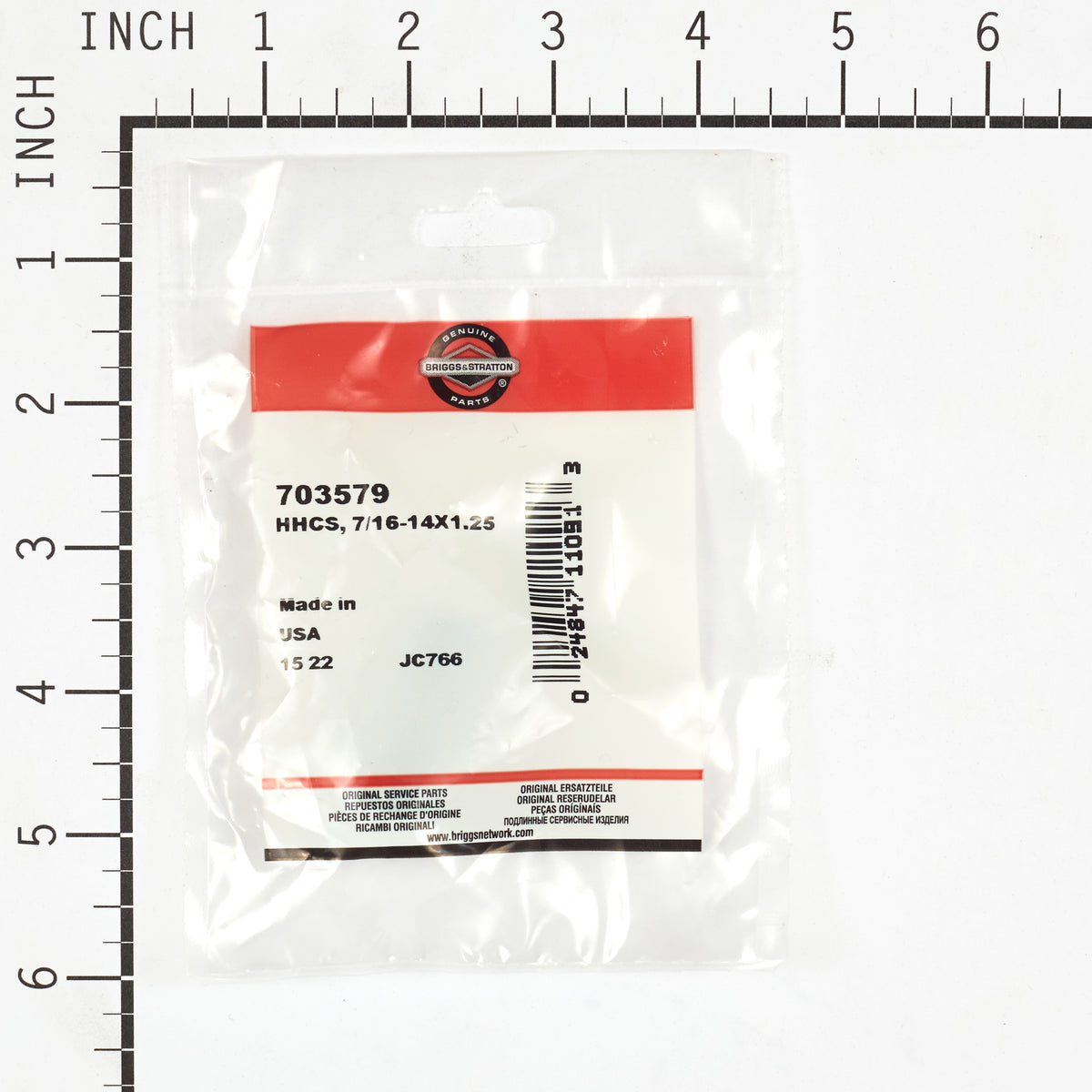Briggs & Stratton 703579 Hex Head Cap Screw, 7/16-14 X 1.25