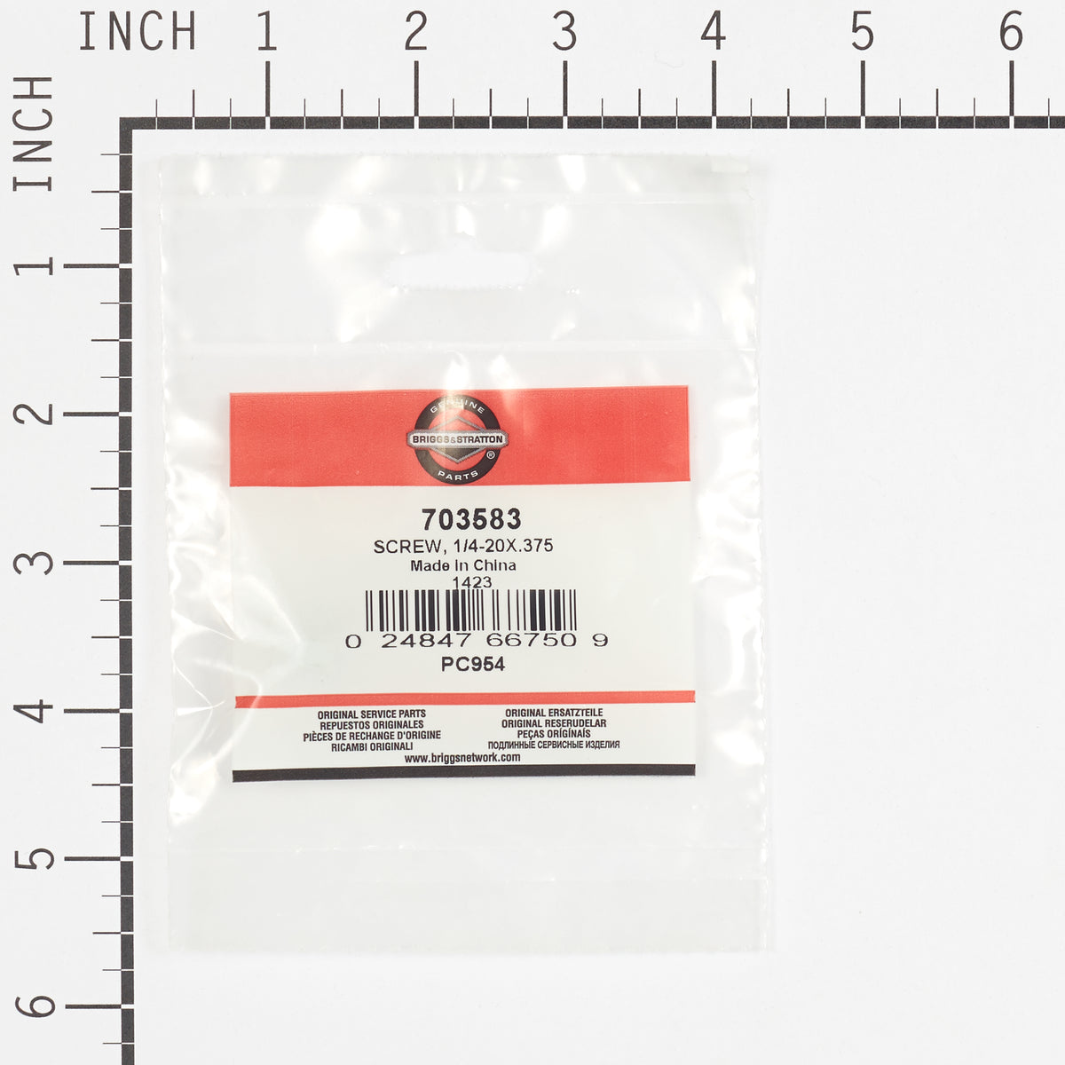 Briggs & Stratton 703583 Screw - 1/4-20 x 3/8