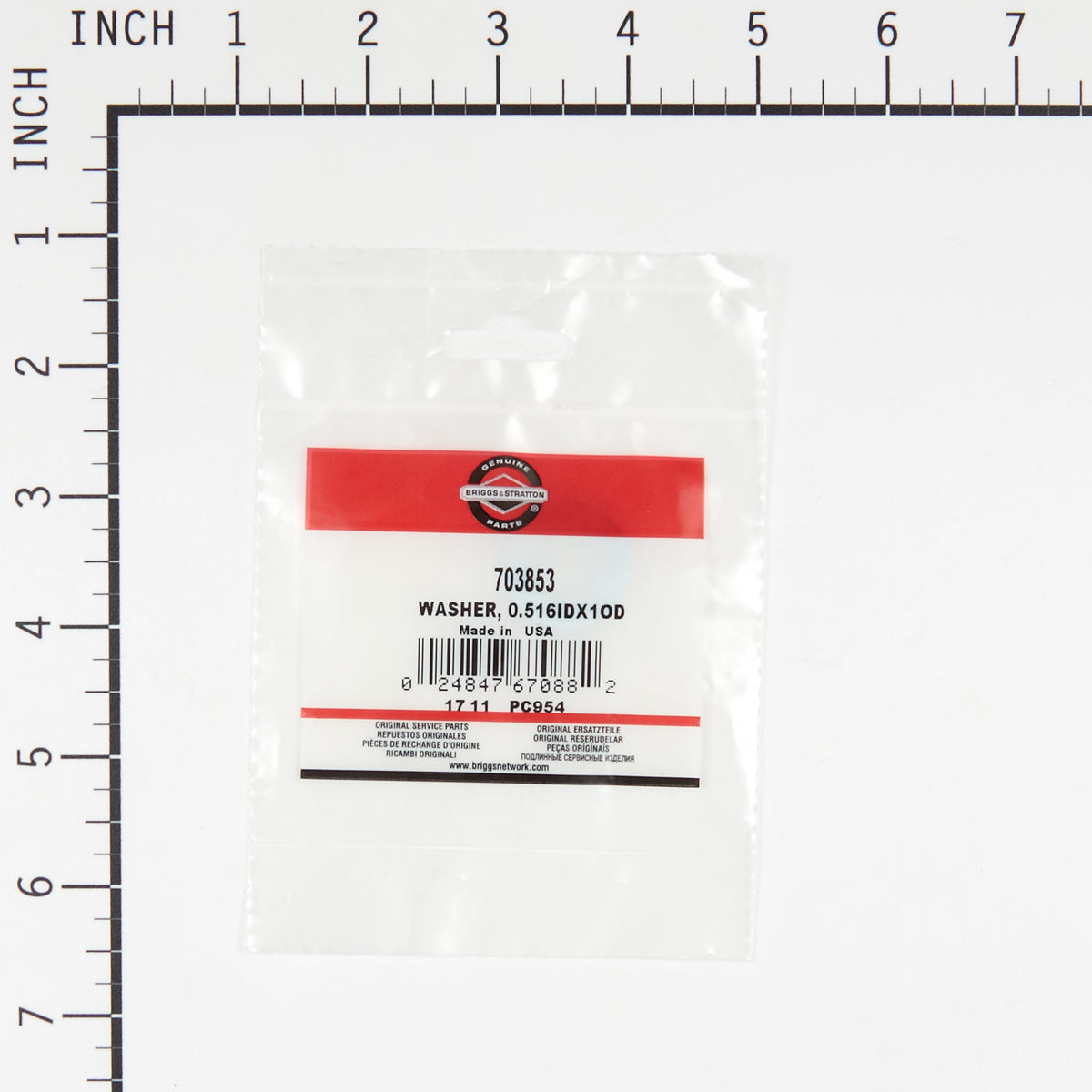 Briggs & Stratton 703853 Washer, .516 ID X 1.0 OD