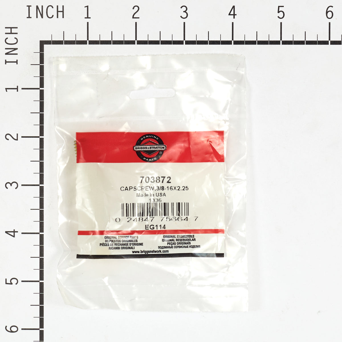Briggs & Stratton 703872 Cap Screw, 3/8-16 X 2.25