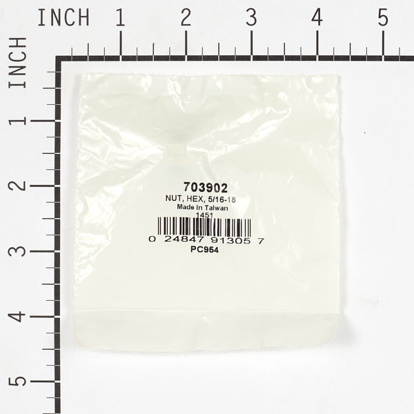 Briggs & Stratton 703902 NUT, HEX, 5/16-18