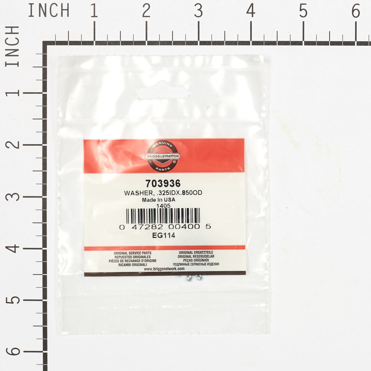 Briggs & Stratton 703936 Washer, .325 ID X .850 OD
