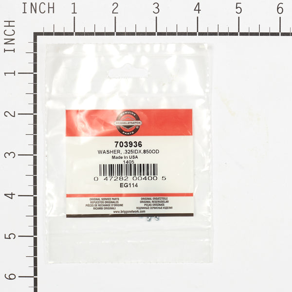 Briggs & Stratton 703936 Washer, .325 ID X .850 OD