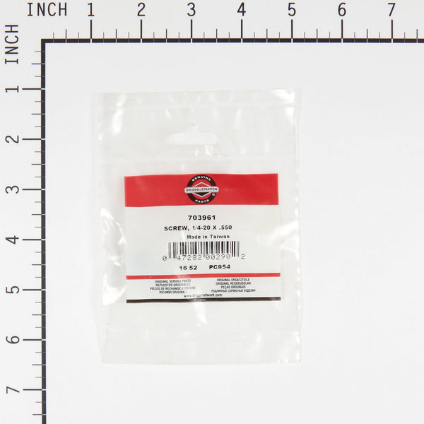 Briggs & Stratton 703961 Screw - 1/4-20 x 35/64