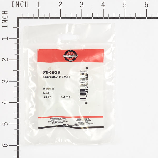 Briggs & Stratton 704038 Screw, 3/8-16 X 1.0