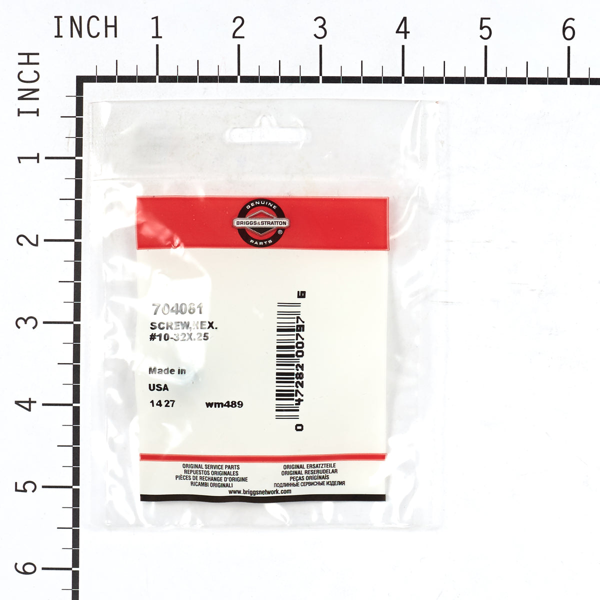 Briggs & Stratton 704061 Hex Screw, #10-32 X 1/4