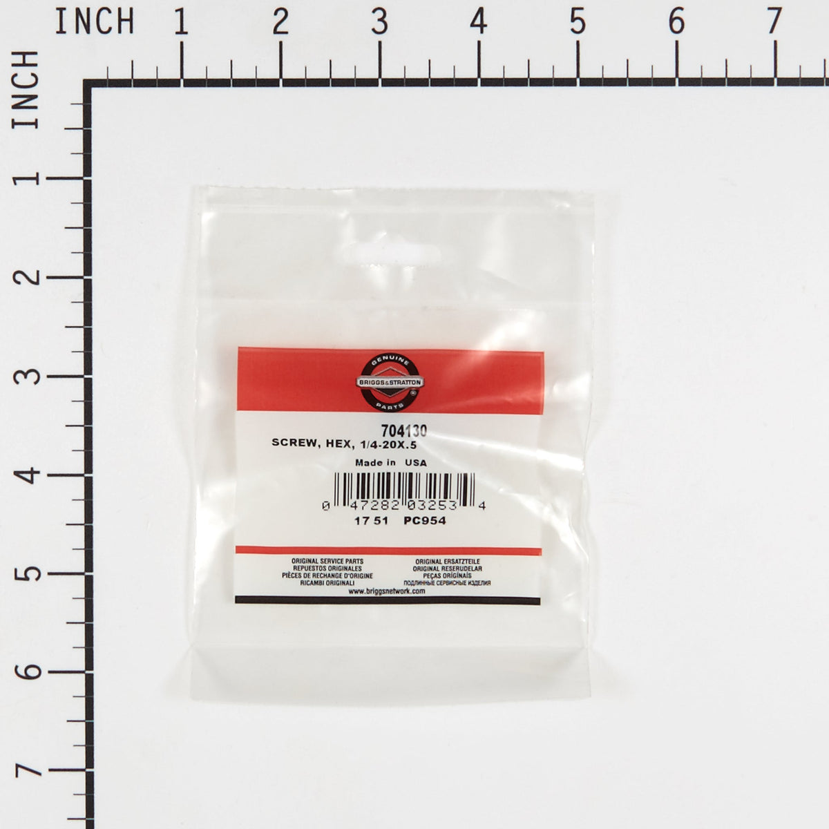 Briggs & Stratton 704130 Hex Screw - 1/4-20 x 1/2