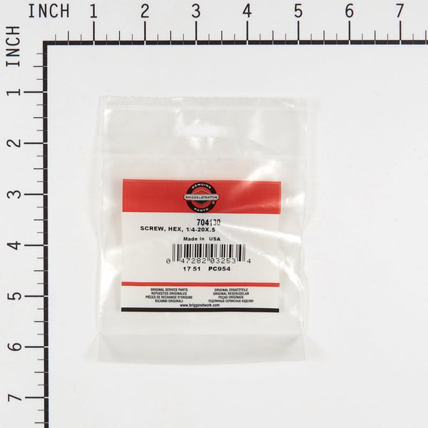 Briggs & Stratton 704130 Hex Screw - 1/4-20 x 1/2