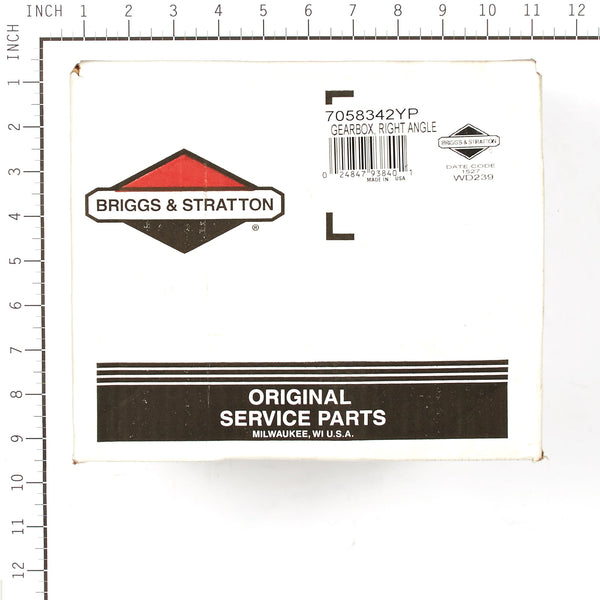 Briggs & Stratton 7058342YP Right Angle Gearbox