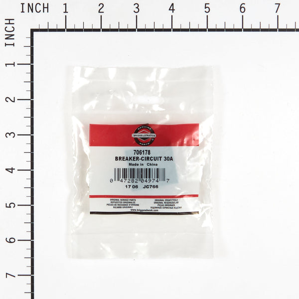 Briggs & Stratton 706178 30 Amp Circuit Breaker
