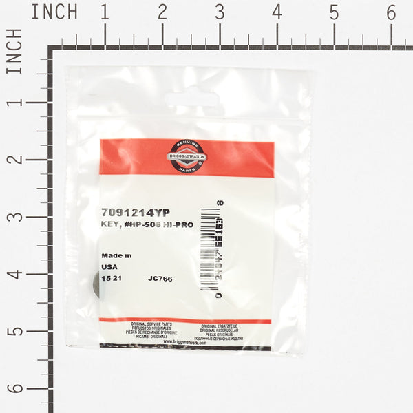 Briggs & Stratton 7091214YP KEY, #HP-506 HI-PRO