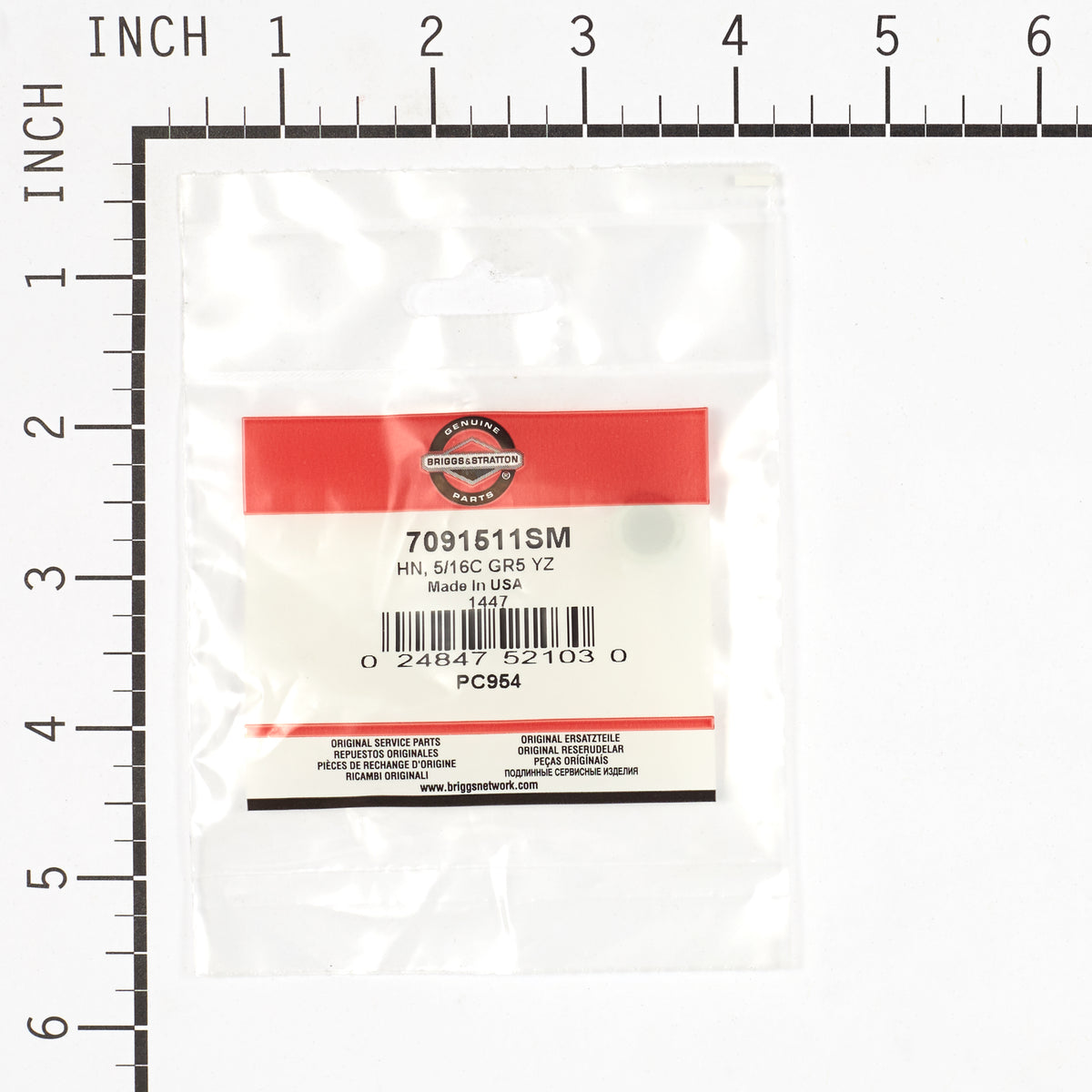 Briggs & Stratton 7091511SM Hex Nut - 5/16C