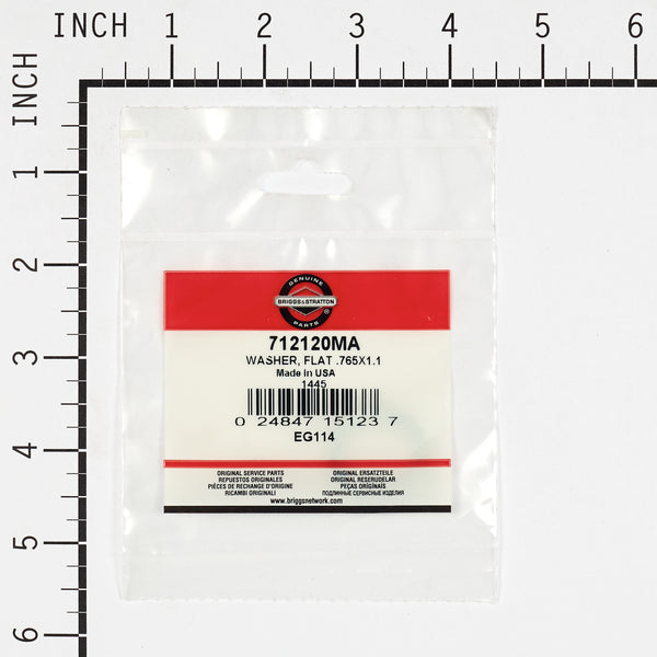Briggs & Stratton 712120MA Flat Washer - .765 x 1.12 x .06