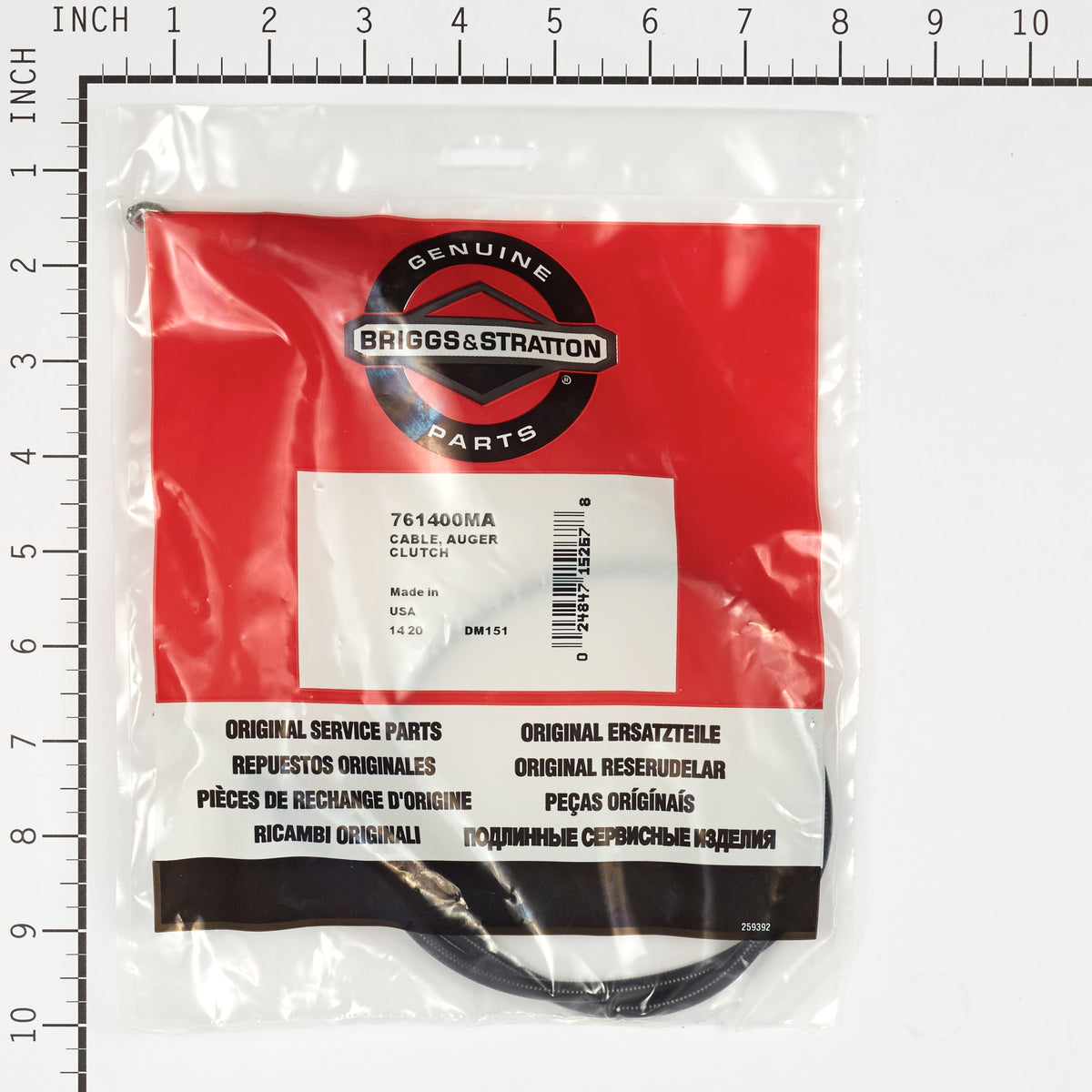 Briggs & Stratton 761400MA Auger Clutch Cable