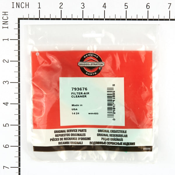 Briggs & Stratton 793676 FILTER-AIR CLEANER
