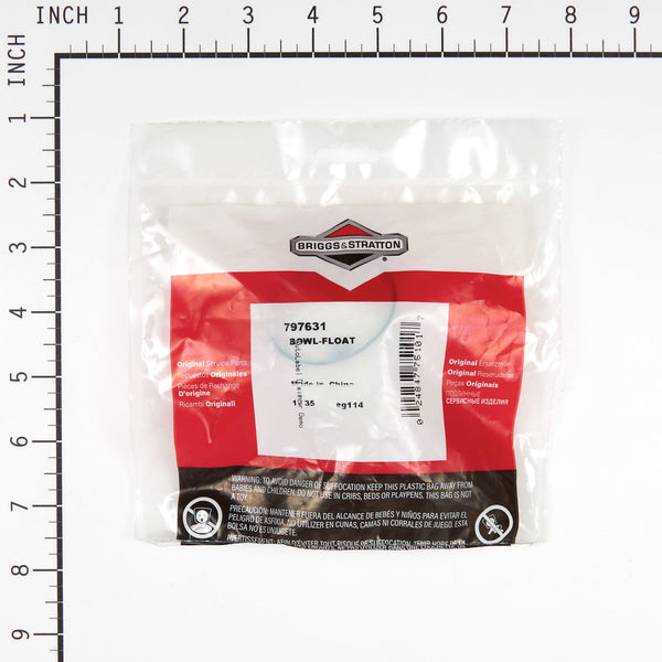 Briggs & Stratton 797631 Float Bowl