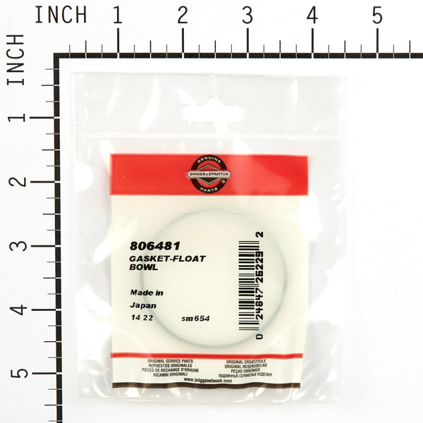 Briggs & Stratton 806481 Float Bowl Gasket