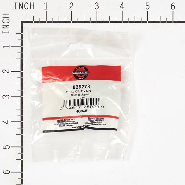 Briggs & Stratton 825278 Oil Drain Plug