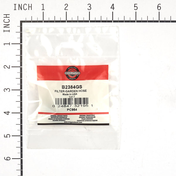 Briggs & Stratton B2384GS FILTER-GARDEN HOSE