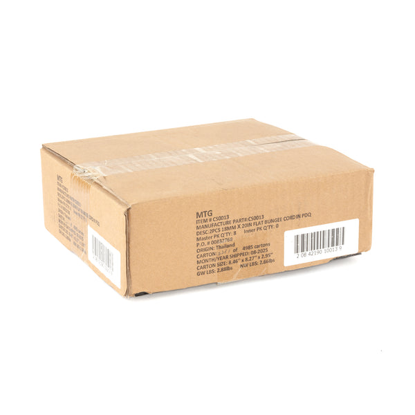 Cummins CS0013 2-Pack 18mm X 20" Flat Bungee Cord