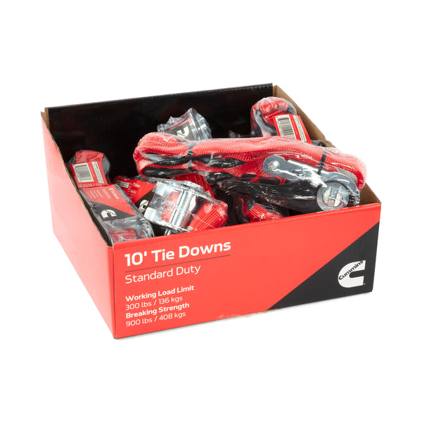 Cummins CS0017 10' Steel Ratchet Tie Downs