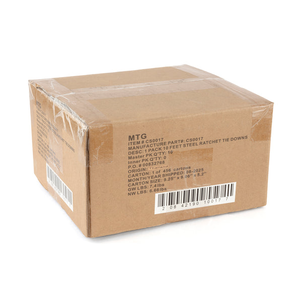 Cummins CS0017 10' Steel Ratchet Tie Downs