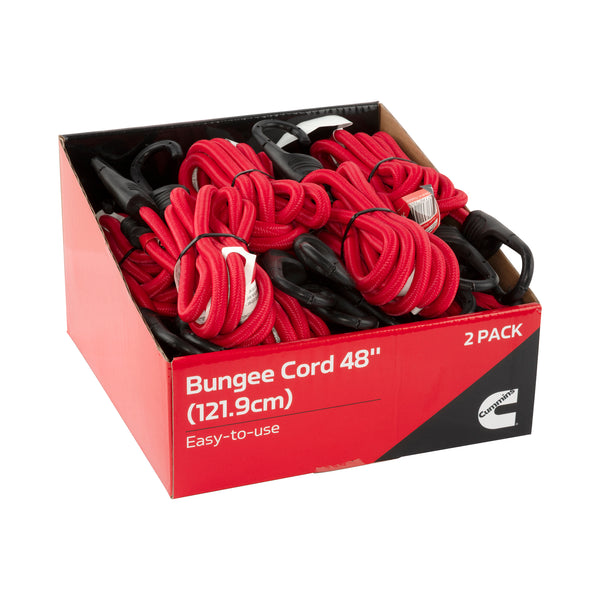 Cummins CS0020 2-Pack 48" Bungee Cord w/ Plastic Hooks