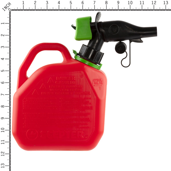 Scepter FR1G101 4-Pack Smart Control Gas Cans, 1 Gallon